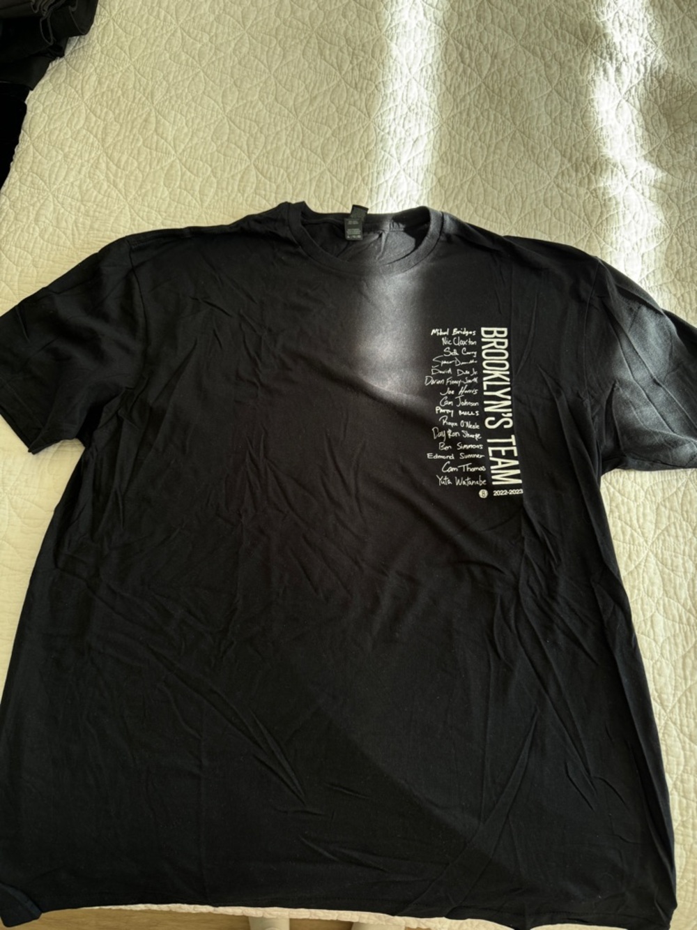 Brooklyn's Team Black Graphic Tee playoff 2022-2023